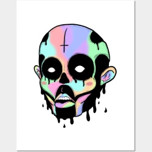 Melting Skull Posters and Art